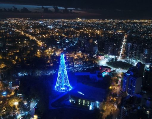 Descubrí el árbol de Navidad más grande de Argentina