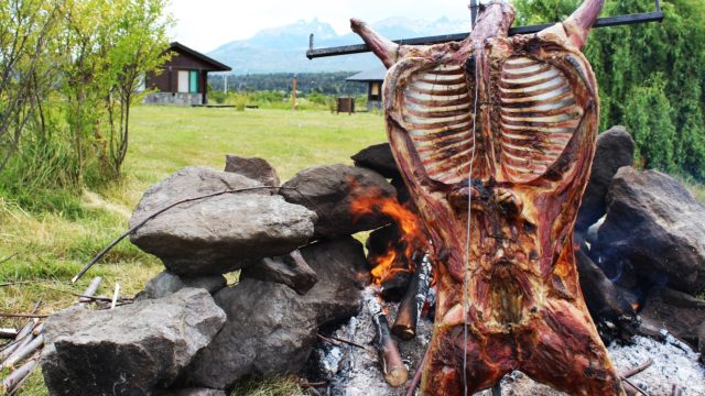 cordero al asador